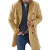 OEM Good Quality Popular Fashion Winter Men s Clothing Slim Fit Long Jacket Woolen Trench Coat