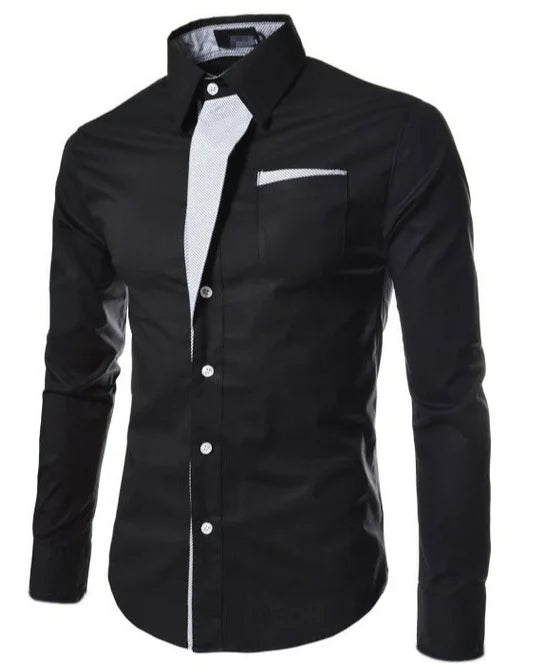 NEW1 3147 Summer men's short sleeved polo shirt casual lapel seamless elastic T-shirt breathable Men's Polo Shirts KSR925-01-21