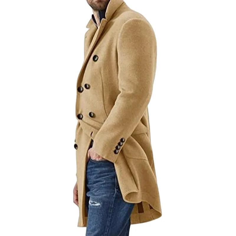 OEM Good Quality Popular Fashion Winter Men s Clothing Slim Fit Long Jacket Woolen Trench Coat