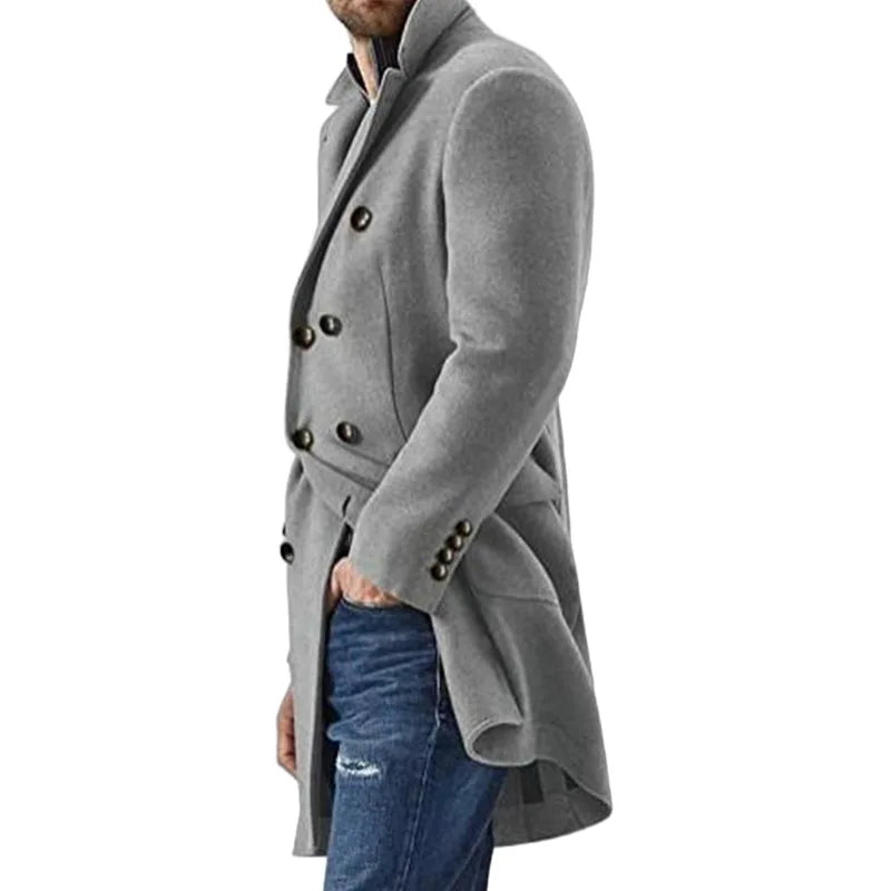 OEM Good Quality Popular Fashion Winter Men s Clothing Slim Fit Long Jacket Woolen Trench Coat