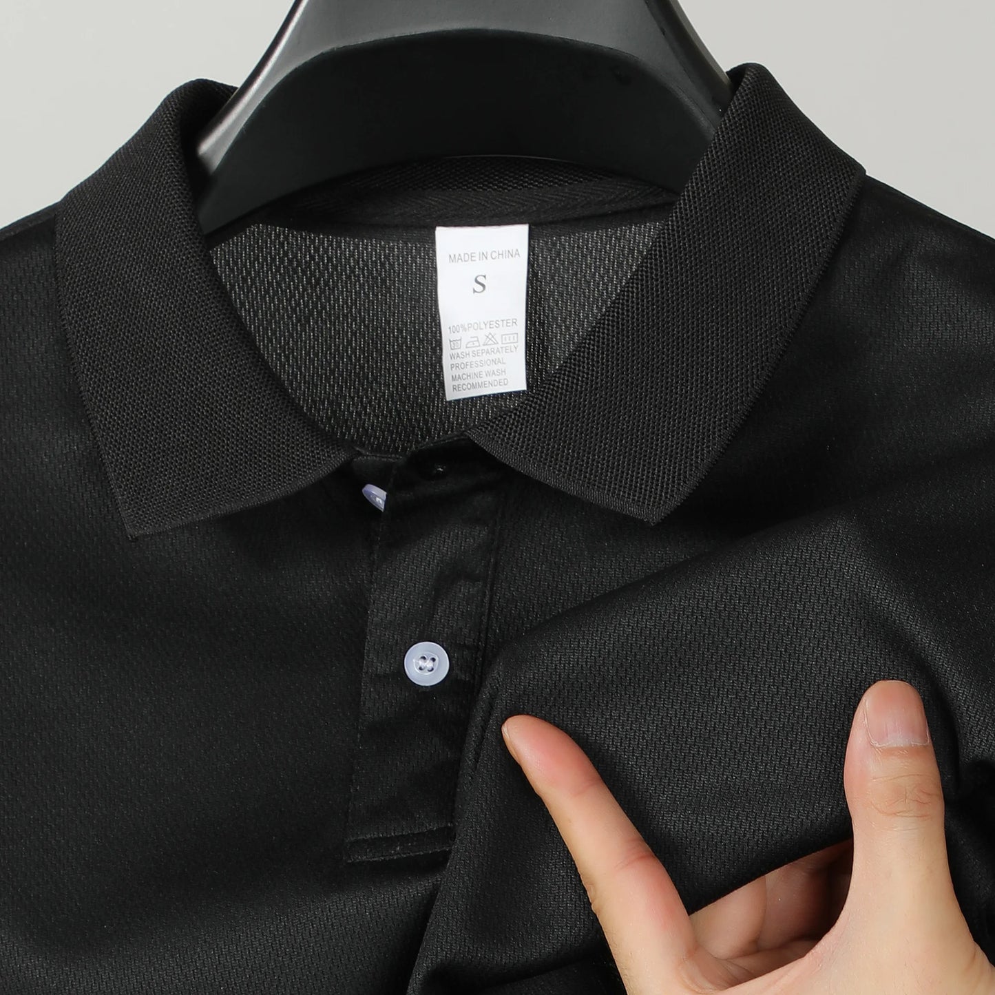 Men's Short Sleeve Polo Shirt Summe Button Classic Fit Casual T-Shirts Oversize Pullover Shirts Man Solid Color Lightweight Tops