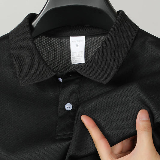 Men's Short Sleeve Polo Shirt Summe Button Classic Fit Casual T-Shirts Oversize Pullover Shirts Man Solid Color Lightweight Tops