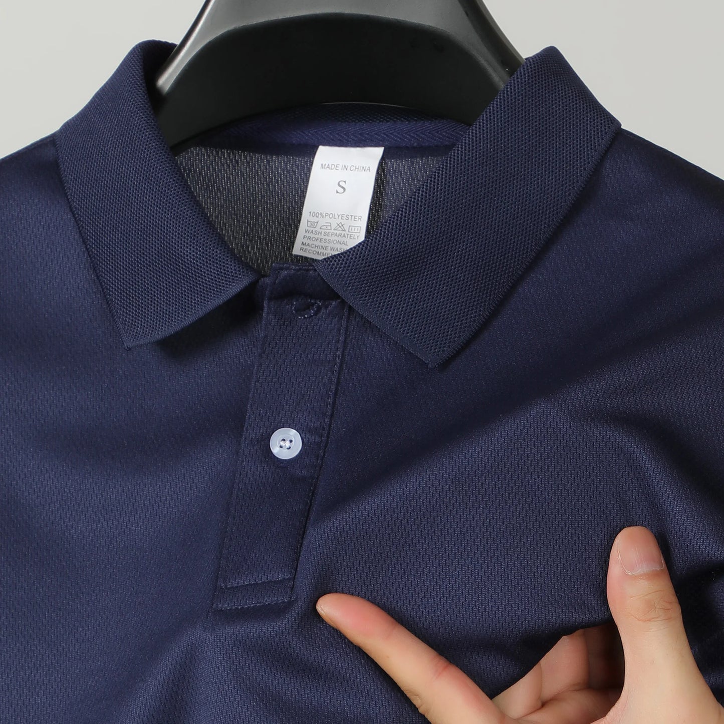 Men's Short Sleeve Polo Shirt Summe Button Classic Fit Casual T-Shirts Oversize Pullover Shirts Man Solid Color Lightweight Tops